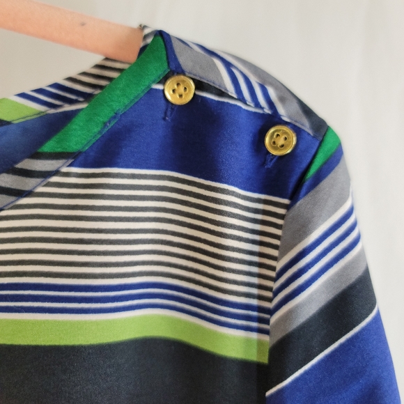 Banana Republic Striped Blouse. Women's Large. - Picture 4 of 7